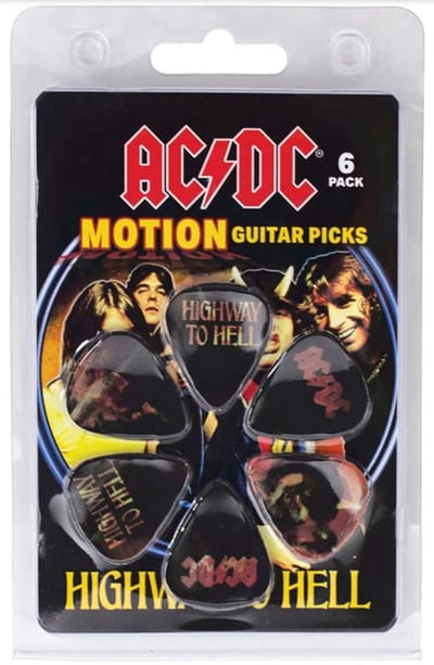 Perri's - AC/DC - plectrum - Motion - Medium 0.71 mm - 6-pack