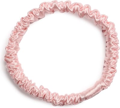 Lajetti - 100% Zijden Haarelastiek Lichtroze - Silk Skinny Zijde Scrunchie Moerbei