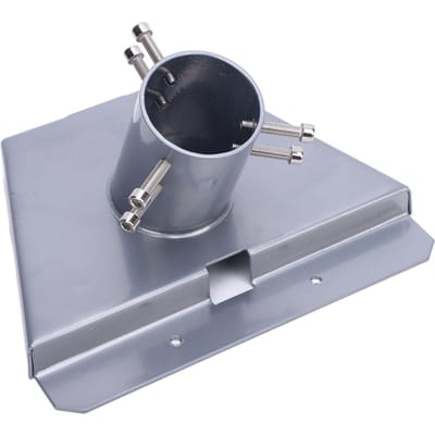 Satelliet Pijpconnector RVS Grijze Kleur Satelliet Dakmontage Paal Pijpconnector voor gray