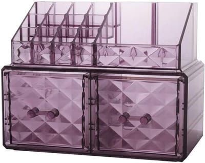 Sieradendoos Met Lades - Cosmetica Organizer - Sieraden Opbergen - Multifunctionele Vakken - 24 x 15 x 18.7 cm - Transparant