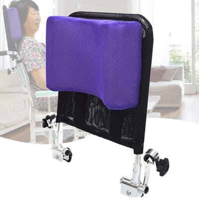 Rolstoel Hoofdsteun - Neksteun Kussen - Comfort Verhoging - Verstelbare Hoogte Hoek - 16-20 inch - Paars