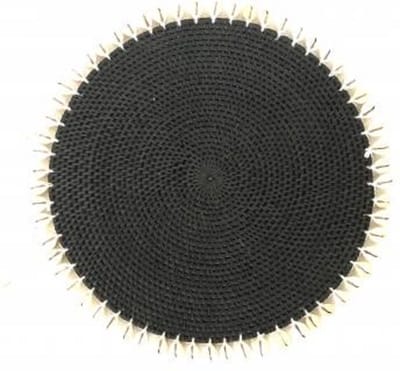 Placemat w. shell 37cm black