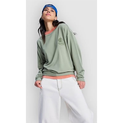 Roxy Surfing By Moonlight Sweatshirt Groen S Vrouw