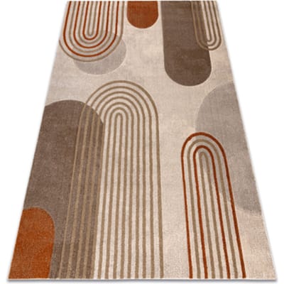 Kleden Rugsx ARCANA 2162 vloerkleed crème / oranje, geometrisc 80x150 cm