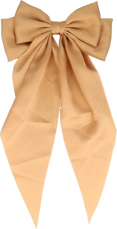 Haarsoires Haarspeld Patentspeld 8cm - Strik & Linten 13/30cm – Handmade – Beige - Haarspelden voor Dames - Haarklem - Haarclip - Haaraccessoires - Hair Clip - Decoratieve Haaraccessoire