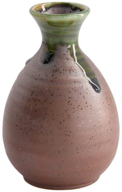 Tokyo Design Studio - Sake Fles – Iga Bruin – Keramiek – 12.5x8cm