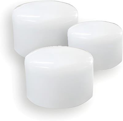 Nylon Hamerkoppen - Reserve koppen - Beschermend slaan - Drie maten - 6 stuks - Wit
