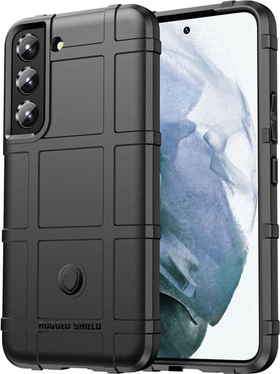 YPCd Hoesje Geschikt voor Samsung Galaxy S25 – Heavy Duty Rugged Backcover – TPU Schokbescherming – Antislip & Verhoogde Randen – Zwart