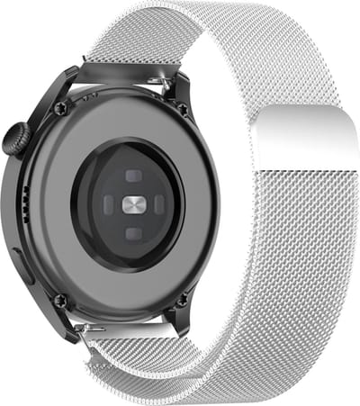 Milanees bandje - geschikt voor Garmin Vivoactive 4 / Venu 2 / Venu 3 / Forerunner 255 / 265 - zilver