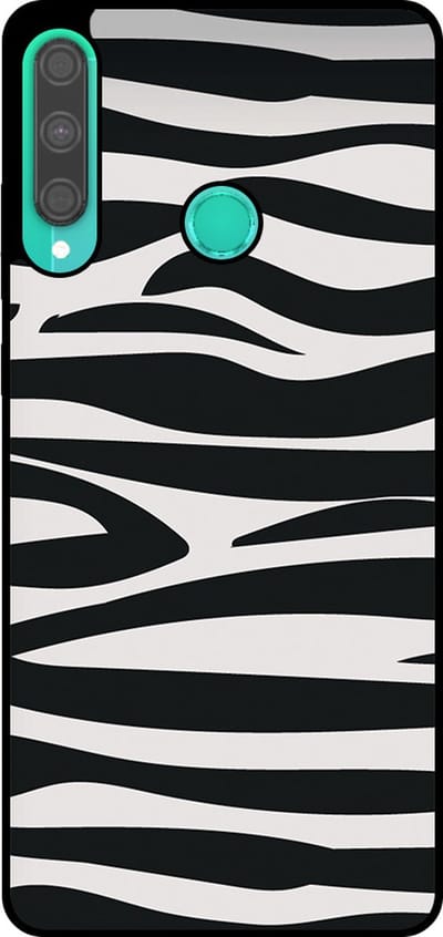 Smartphonica Telefoonhoesje Geschikt voor Huawei P40 Lite E met zebra opdruk - TPU backcover case zebra design - Zwart Wit geschikt voor Huawei P40 Lite E