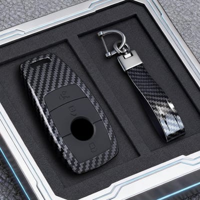 ABS Auto Afstandsbediening Sleutelhoes Cover Shell Voor Mercedes Benz A C E S G Klasse Glc Cle Cla Glb Gls W177 W205 W213 W222 X167 Amg black