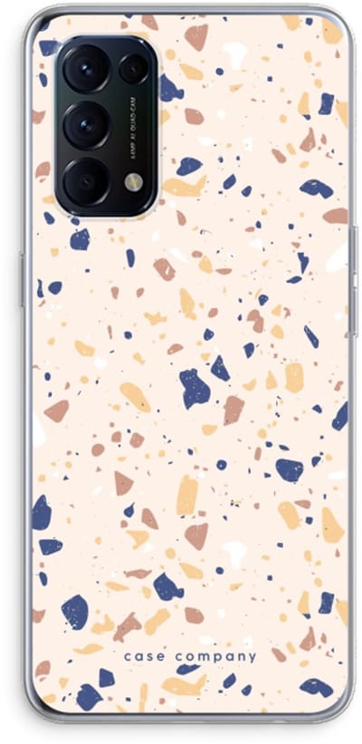 Case Company® - Hoesje geschikt voor Oppo Find X3 Lite hoesje - Terrazzo N°23 - Soft Cover Telefoonhoesje - Bescherming aan alle Kanten en Schermrand