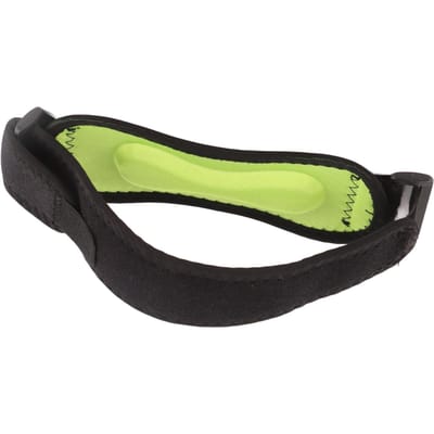 Genouillère rotulienne à sangle avec coussinet en silicone épaissi, support polyvalent pour le soulagement de la douleur au genou pour black
