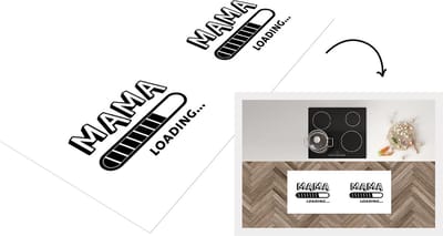 Keukenloper - Loper keuken - Mama loading... - Spreuken - Quotes - Mama - 120x50 cm - Keukenloper vinyl