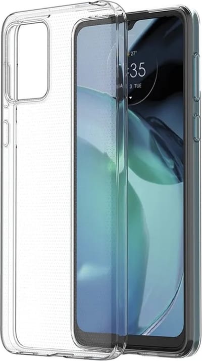MoDo hoesje geschikt voor Motorola Moto E13 - Siliconen/TPU/Kunststof Back Cover - Transparant