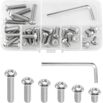 30 Stuks M6 Inbusschroeven met Sleutel en Schroefadapter voor Statief, Monopod en Rig Cage Accessoires