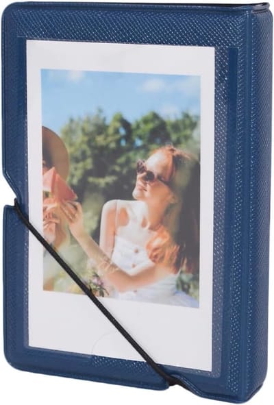 Compact fotoboek met 28 vakken voor Fujifilm Instax Mini en Kpop fotokaarten, geschikt voor 54x86mm foto's en films, ideaal voor herinneringen en creatief gebruik