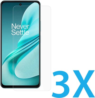 Glasplaatje Geschikt voor: Oneplus Nord N30 SE - 3x Screenprotector - screen protector - glas - bescherm - beschermglas