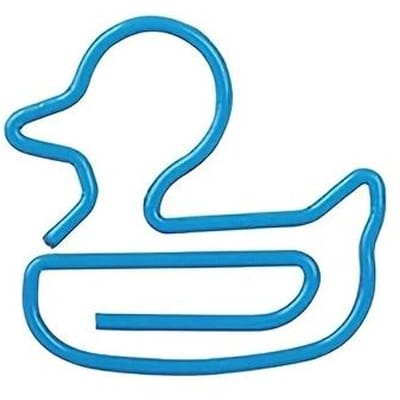 30 trombones canard, trombones amusants marque-page, trombones en métal en forme de canard mignon 30pcs