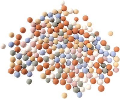 Keramische Steentjes - Hydrocultuur Korrels Aarde Decoratie - Bloempotten Opfleuren - Diverse Kleuren - 500g - Multicolor