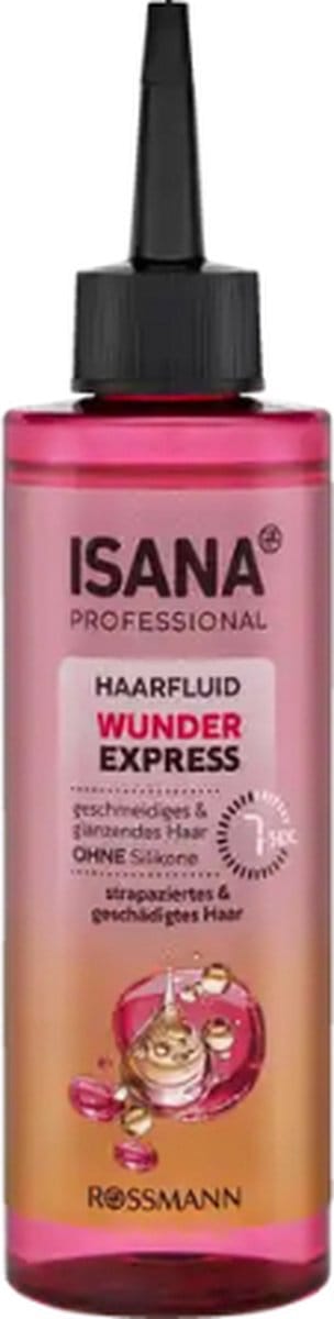ISANA Professional Haarfluid Wonder Express - 200 ml | Soepelheid en Glans in seconden - Haarolie voor gestresst & beschadigd haar - Siliconenvrij