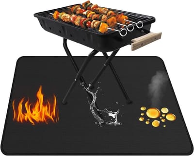 Hittebestendige Mat 50x60cm voor BBQ en Kamperen, Duurzame Grillmat voor Buitengebruik, Ideaal voor Barbecue en Outdoor Koken