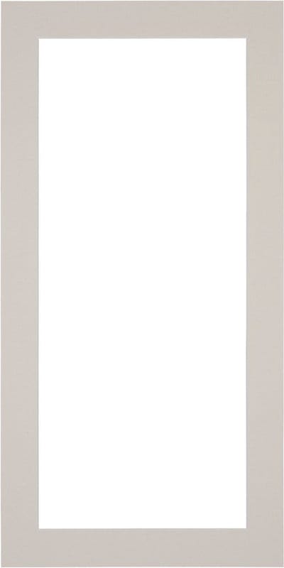 Passe-Partout Fotomaat 40x70 cm - Lijstmaat 45x80 cm - Grijs Graniet - Museumkarton - Fotolijst niet inbegrepen