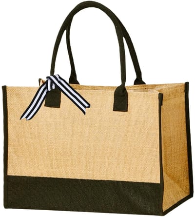 Dailygoods- Jute Tas Grote Capaciteit - Boodschappentas - Draagtas - Herbruikbaar - Milieuvriendelijk - 43 x 30 x 20 cm