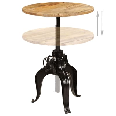 vidaXL - Bartafel - 75x(76-110) - cm - massief - mangohout