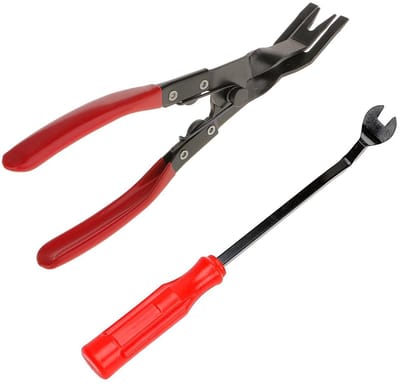 JHUBERS- Klinktang Kunststof - Trim Cliptang - Druktang - Universele Tang - Autobekledingsklemmen - 235 x 35 mm - Eenvoudig Verwijderen - Bekledingsontgrendeltang