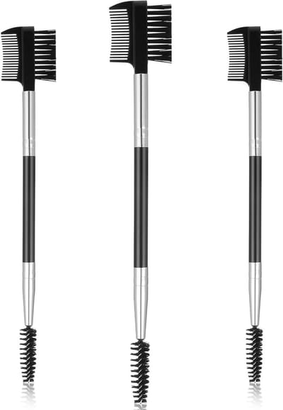 Professionele 3-delige set voor wenkbrauw- en wimperverzorging met dubbele kam en scheidingstool voor oogmake-up