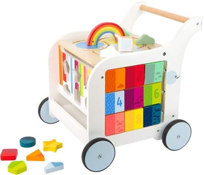 Small Foot - Wooden Baby Walker Baby Walker Flowers