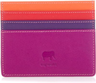 Mywalit Double Sided Credit Card Holder Sangria Multi