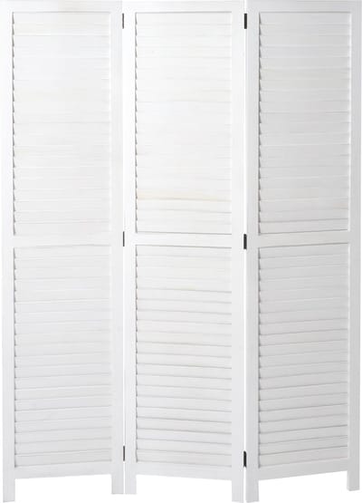 Kamerscherm MCW-C30, kamerscherm, shabby-look vintage, 170x120cm ~ wit