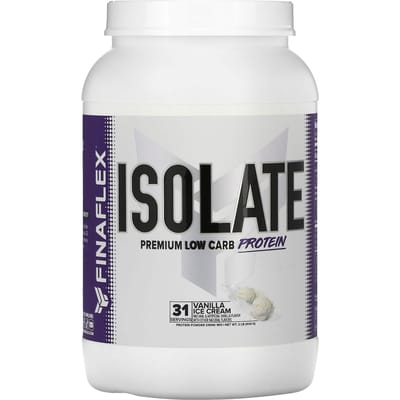 Finaflex, Isolate, Premium Eiwit met weinig koolhydraten, Vanille-ijs, 2 lb (904 g)