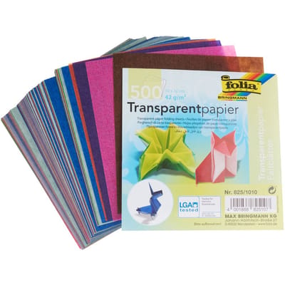 folia transparantpapier-vouwbladen, 100 x 100 mm, 42 g/m2, 500 vel