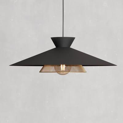 EGLO Grizedale Hanglamp - E27 - Ø 50 cm - Zwart|Goud - Staal