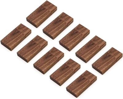 Houten USB-sticks - Flashdrive Geheugenstick - Data Opslag - Schokbestendig Ontwerp - 32 GB - Walnoot