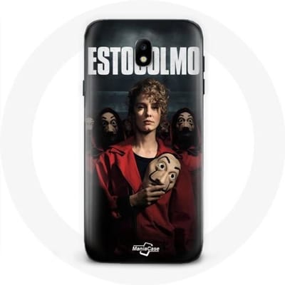 Samsung Galaxy J3 2017 hoesje La Casa De Papel Estocolmo-masker