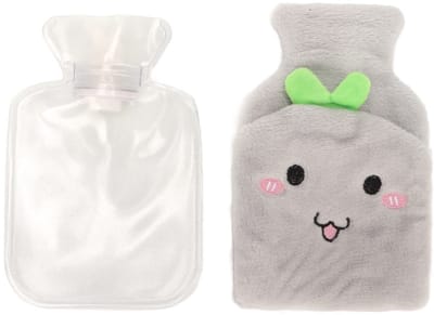 Dailygoods- Warmwaterkruik met pluche hoes - Spatwaterdicht ontwerp - Brede lip - Spierpijnverlichting - Ontspanning - Veilig en gemakkelijk in gebruik - Warmwaterfles