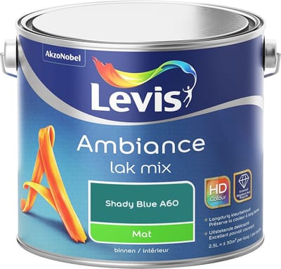 Levis - Ambiance Lak Mat Mix - Shady Blue A60 - Mengverf - 2,5 L