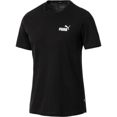 PUMA - ESS Small Logo Tee - Cotton Black - Mannen - Maat M