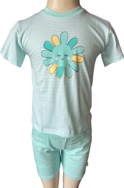Cocodream Quality - Meisjes licht rode pyjamaset - Maat 92 - Meisjes - Turquoise -