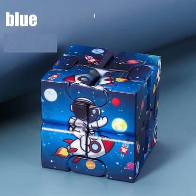 Leuke Infinity Cube Flip ADHD Angst Speeltje Vingertoppen Spel Puzzel Magisch Decompressie Kerstcadeau voor Kinderen