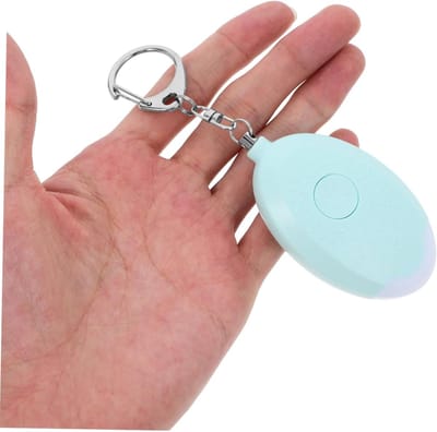 Alarm - Persoonlijk Alarm - alarm sleutelhanger - sos knop Luide -sirene voor vrouwen Anti-kit - Compact Gebruiksvriendelijk -Sleutelhangeralarm met LED-lampje (blauw)