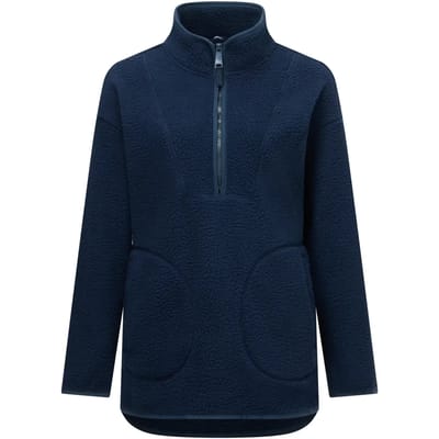 Regatta Frankie Borg Longline Fleece Met Halve Rits Blauw 38 Vrouw