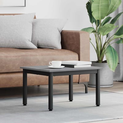 vidaXL - Salontafel - Grijs - Sonoma - 60 - x - 50 - x - 36 - cm - Bewerkt - hout