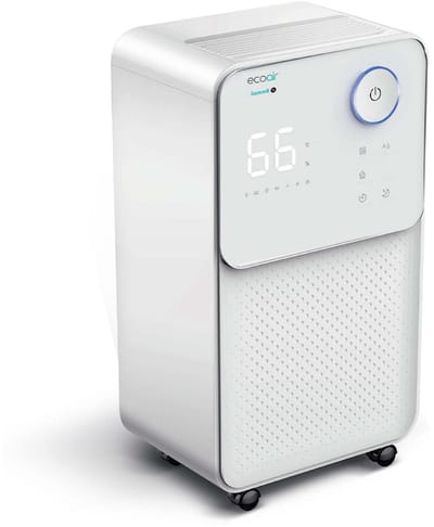 EcoAir DC Summit 12L - Luchtontvochtiger - Ontvochtigt tot 12L per dag – Voor ruimtes tot 50 m² - Incl. wasdroogfunctie