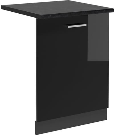 Vicco R-Line Vaatwasserfrontpaneel – 60 cm, WB Antraciet Zwart hoogglans