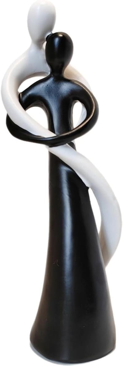 Abstract Knuffelend Beeld - Decoratief Figuren voor Woonkamer en Kantoor